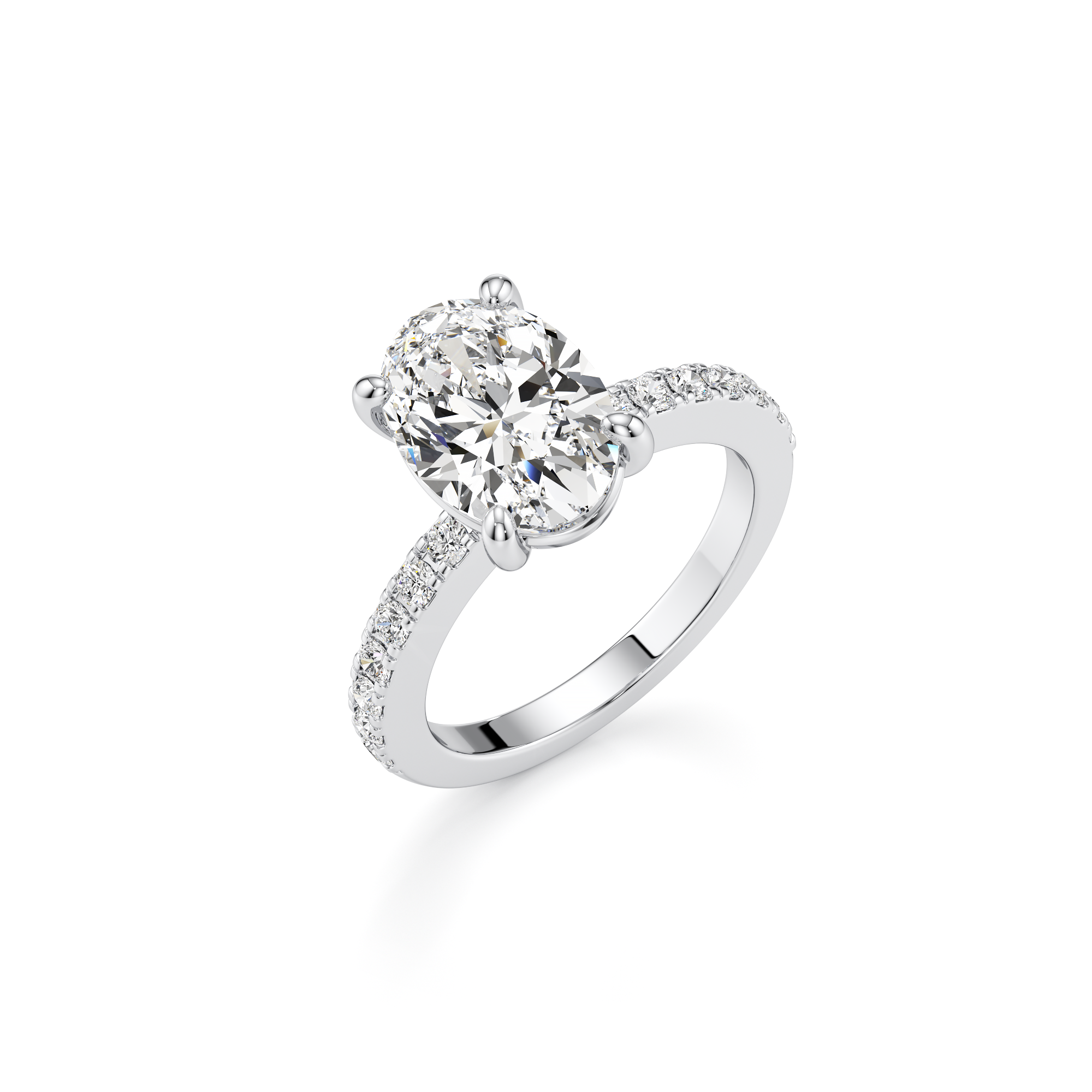 Buy Oval Solitaire Ring Online at Best Price – Amal Jewels