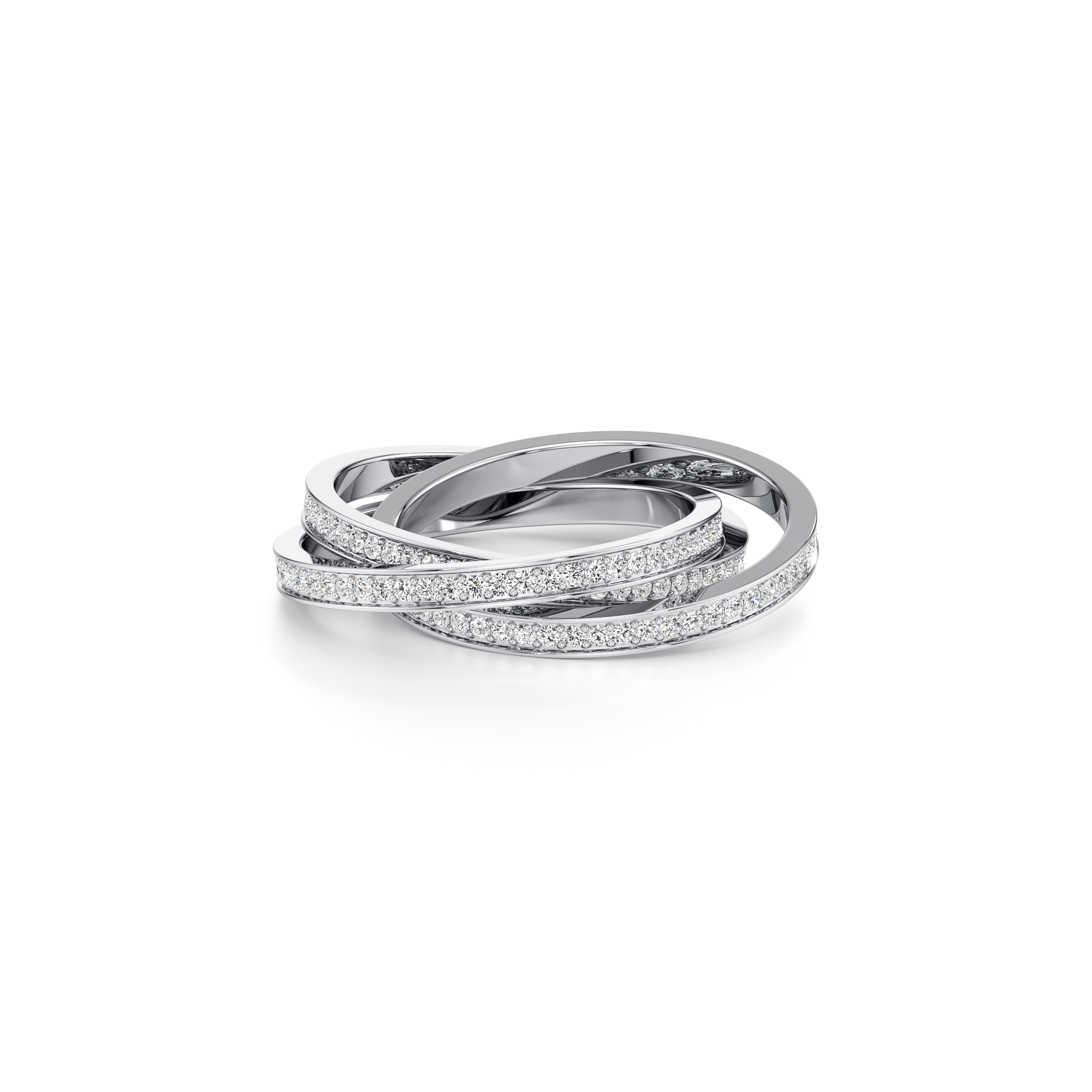 Buy Interlocking Three Band Ring Online at Best Price – Amal Jewels