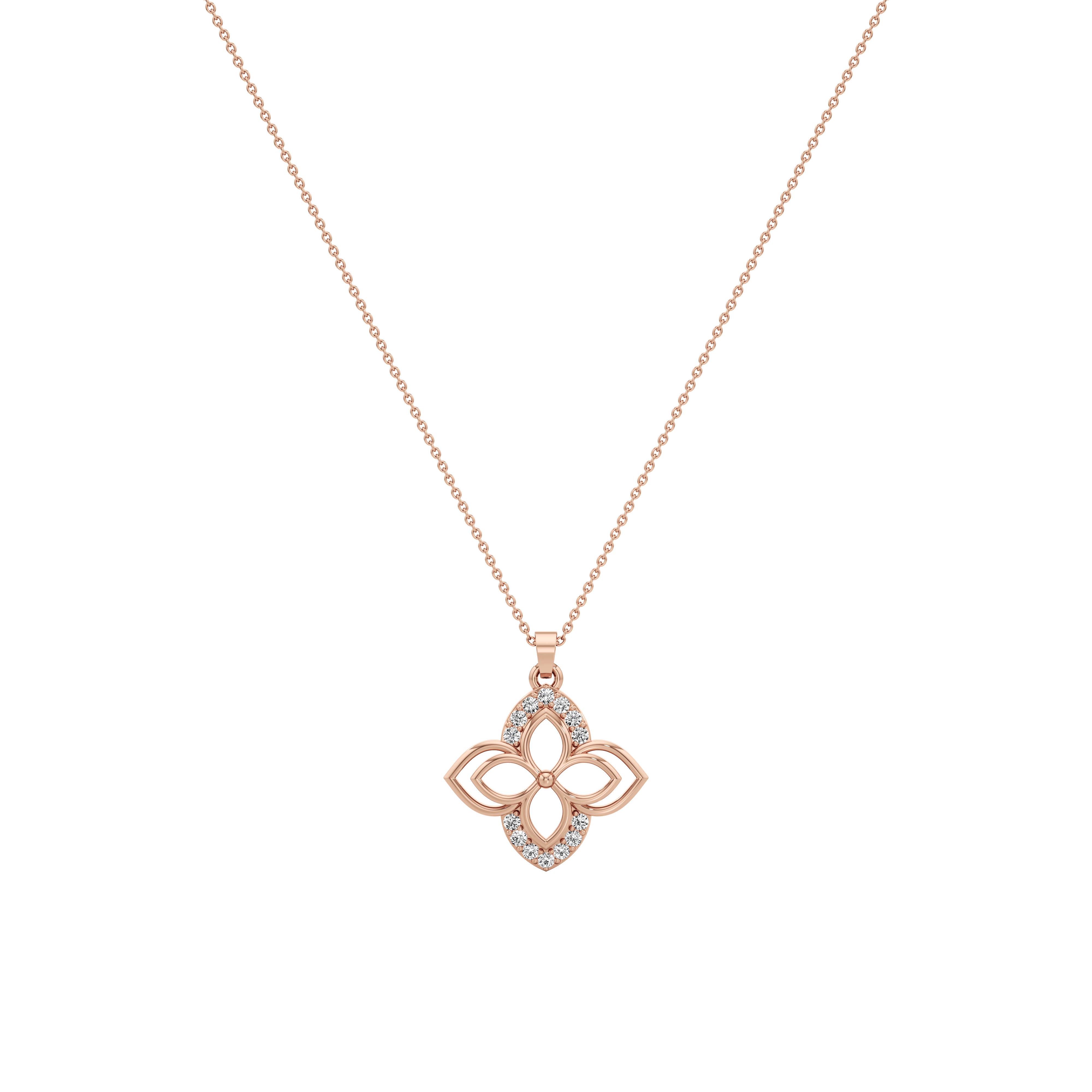 Gleaming Petal Custom Silver Pendant With Chain Amal Jewels gleaming-petal-custom-silver-pendant-with-chain-amal-jewels