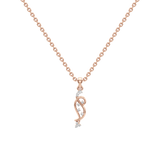 Stellar Brilliance Gold Plated Silver Pendant with Chain