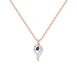 Azure Custom Silver Pendant with Chain