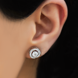 Spiral Halo Earrings