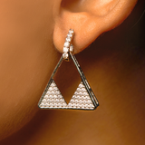 Triangular Diamond Earrings