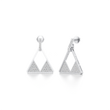Triangular Diamond Earrings