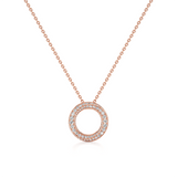 Spiral Pavé Diamond Pendant without Chain
