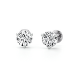 Classic 2 Carat Solitaire Earring