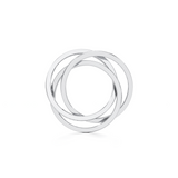 Interlocking Three Band Ring