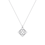 Diamond Orbit Serenade Luxury Pendant with Chain Silver Jewellery