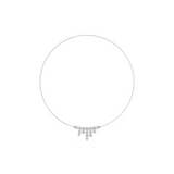 Abstract Diamond Pendant Necklace