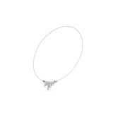 Abstract Diamond Pendant Necklace