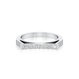 Diamond Studded Linear Ring