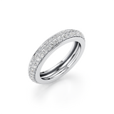 Double Line Classic Diamond Ring
