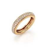 Double Line Classic Diamond Ring